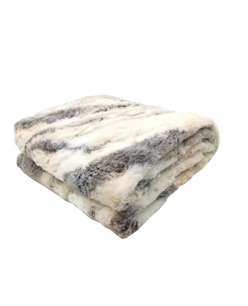 Покривало Мармур 160x200 см La Nuit білий із бежевим 