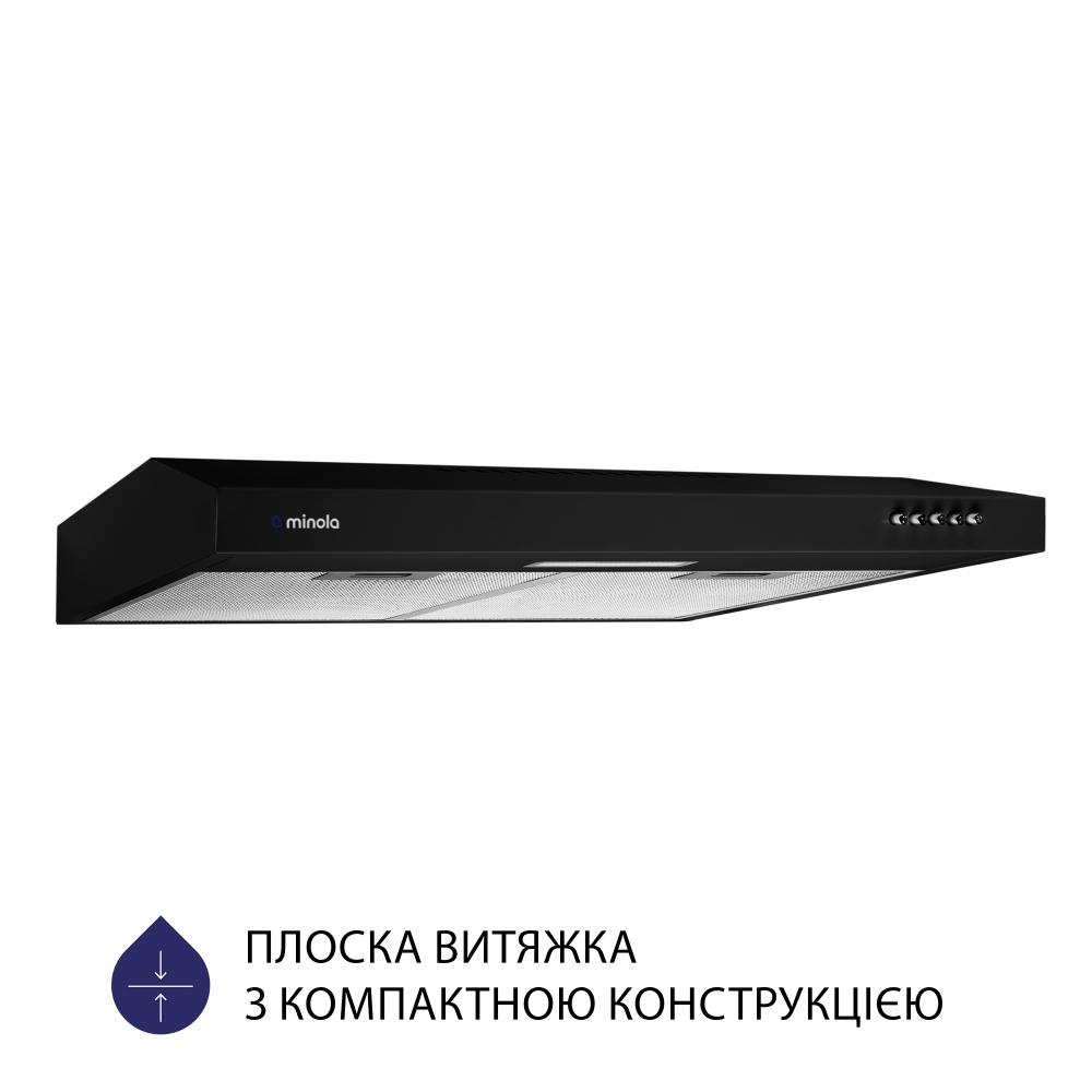 Витяжка Minola HPL 613 BL плоска