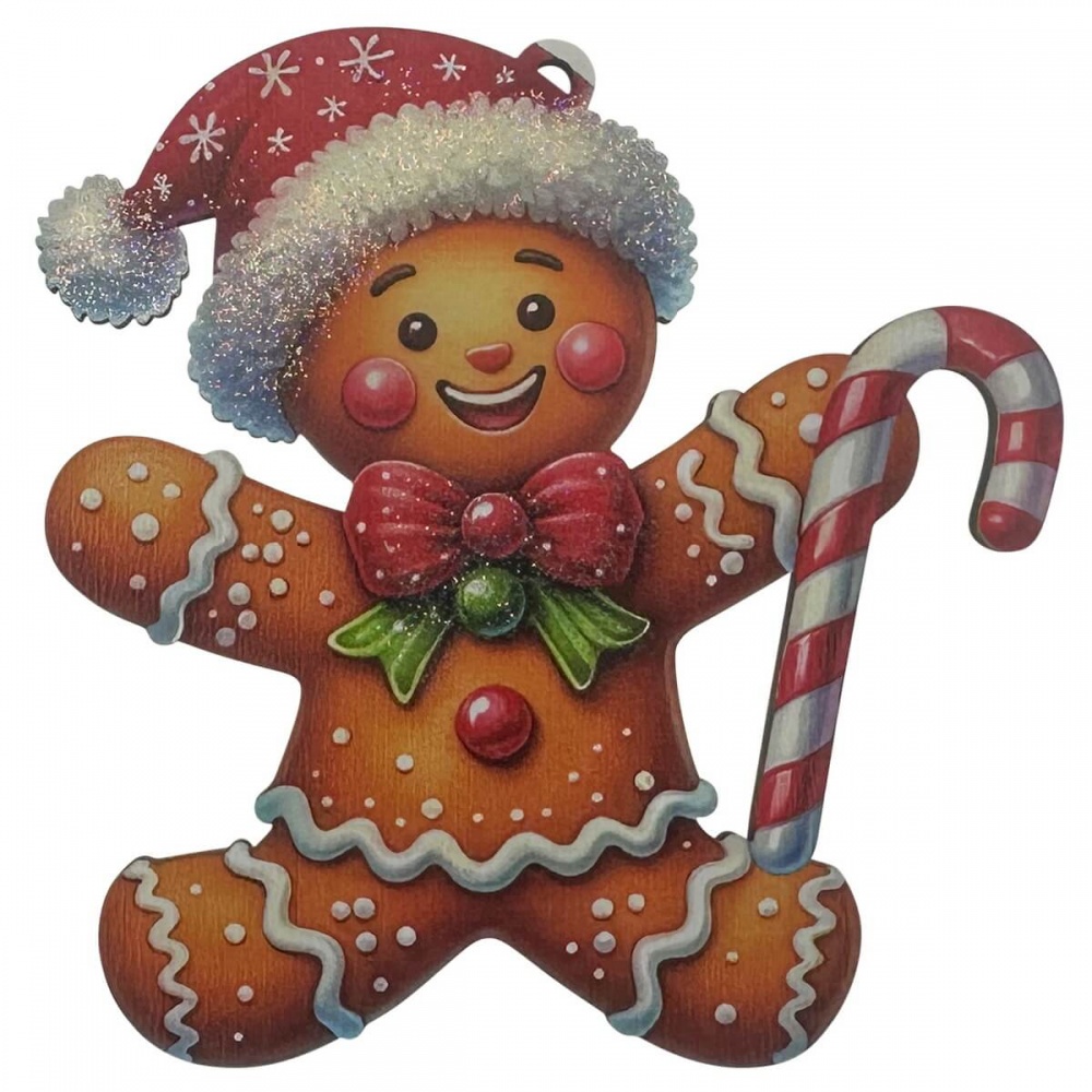 Підвіска MIS LT Печенько Чоловічок 8,5 см коричневий