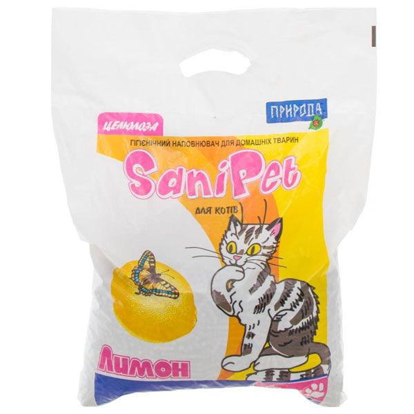 Наповнювач для котячого туалету Sani Pet лимон 5 кг