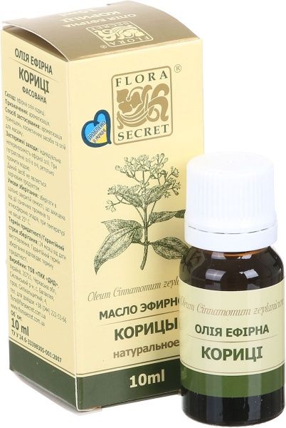Эфирное масло Flora Secret кориці 10 мл 