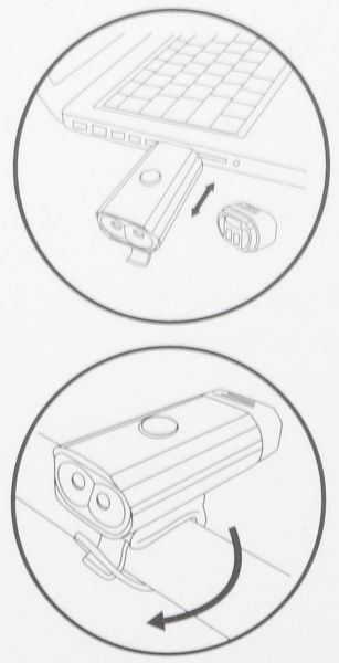 Фонарь велосипедный MaxxPro BHL101-Bk