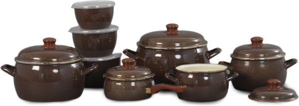 Каструля з кришкою Шоколад 7,9 л 344616 Metrot