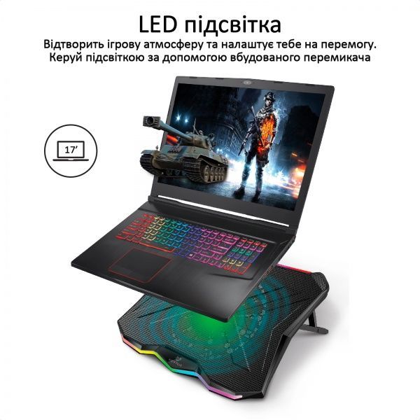 Подставка для ноутбука Vertux Glare Black (glare.black) 