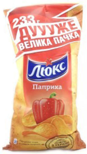 Чипси Люкс з паприкою 233 г