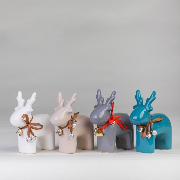 Статуетка Олень сірий 12x5,5x14 см 1407-14 Eterna