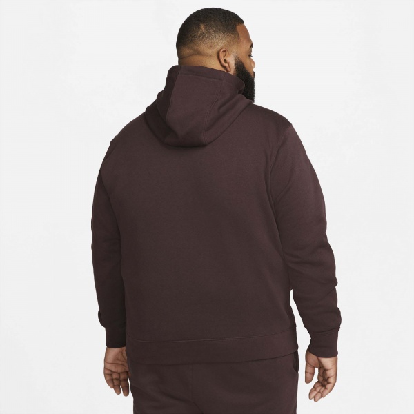 Джемпер Nike M NSW CLUB HOODIE PO BB GX BV2973-203 р. M бордовий
