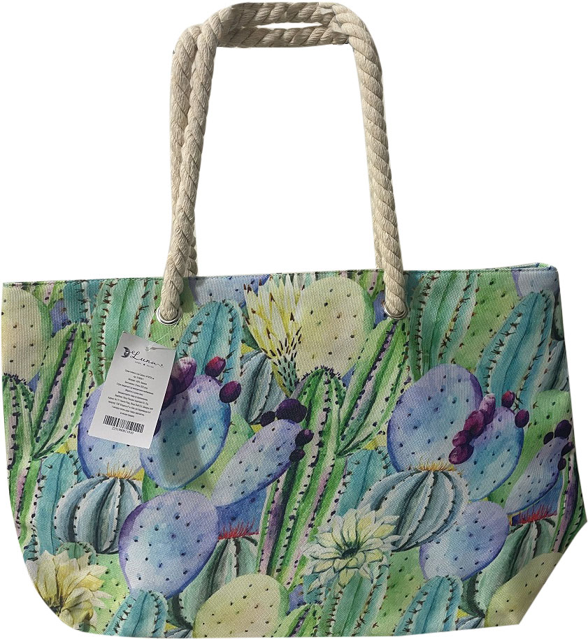 Сумка пляжная Luna Cactus 54х36х20 см разноцветный