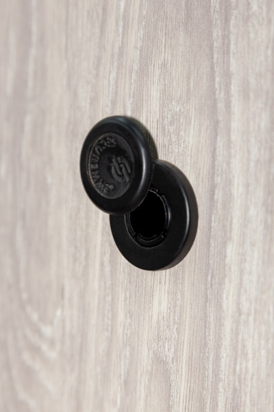 Двері вхідні Revolut Doors В-617 модель 234-237 дуб тютюн / дуб немо срібний 2050x950 мм праві