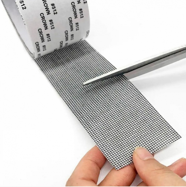 Стрічка клейка для москітної сітки чорна 50 мм 2 м 170 мкм