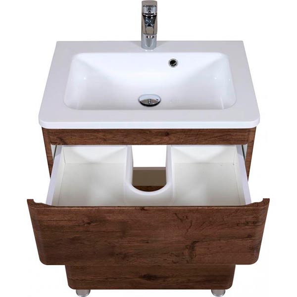 Тумба напольная Aqua Rodos Акцент под умывальник из искусственного камня Альфа 60 см