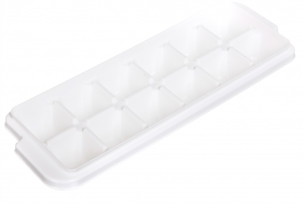 Форма для льда с крышкой и клапаном белый с желтым