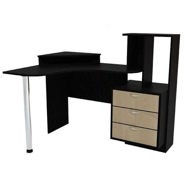 Стіл комп'ютерний Грейд-Плюс Модерн Венге лівий