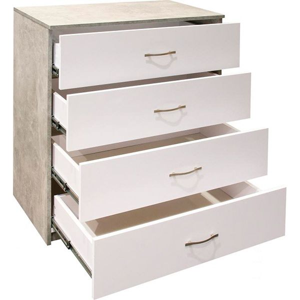 Комод Дечин нимфея альба/бетон/нимфея альбабетон 