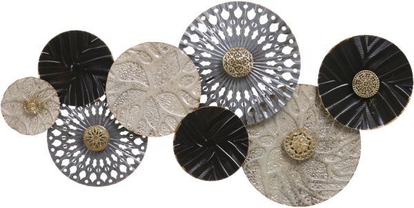 Декор настенный Crocus 118,1x58,4 см черно-бежевый 