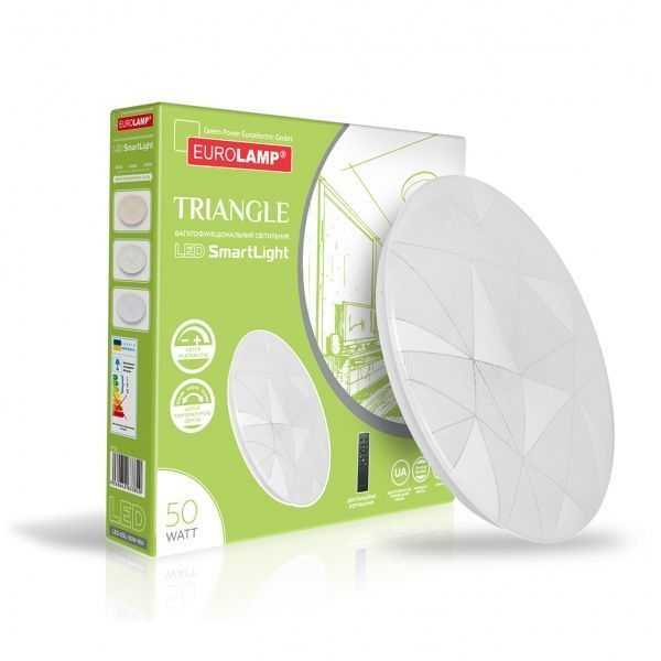 Світильник світлодіодний Eurolamp SmartLight Triangle N16 50 Вт білий 3000-6500 К LED-ESL-50W-N16 