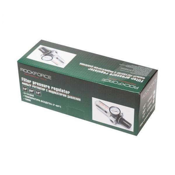 Блок підготовки повітря з манометром ROCKFORCE 1/4