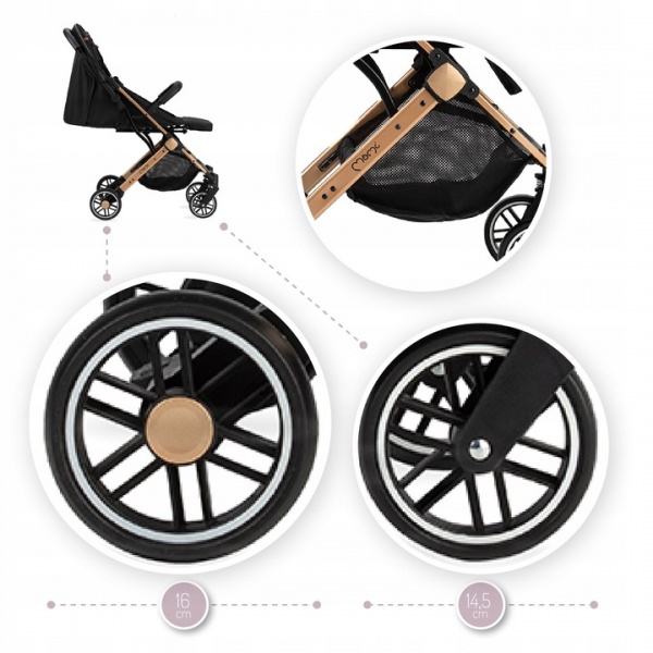 Коляска прогулочная MoMi Estelle black 