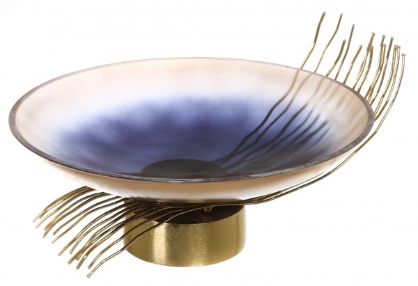 Фруктовниця PANACHE Withered Twigs 21 см золотий пил/золото 