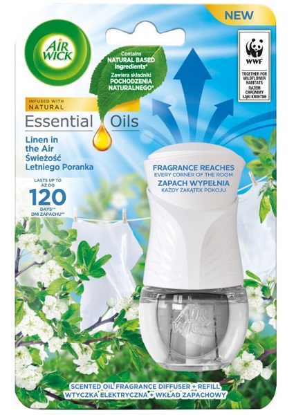 Електричний освіжувач повітря Air Wick зі змінним флаконом ранкова свіжість 19 мл