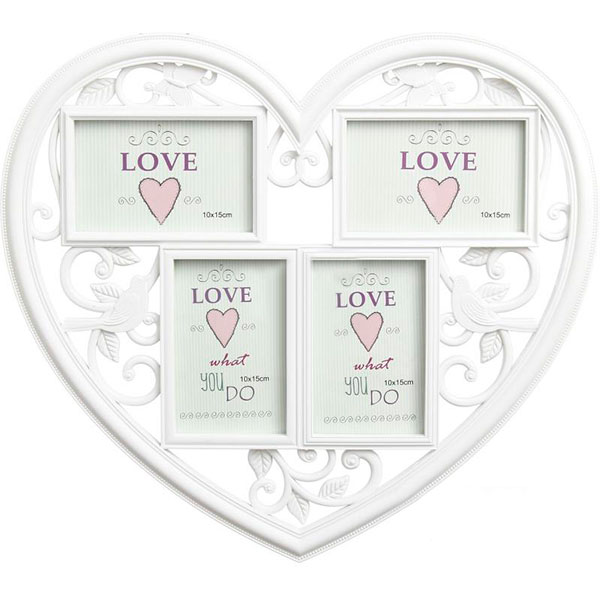 Фоторамка Коллаж Сердце 4 шт