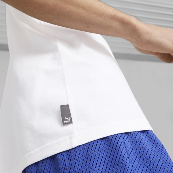 Футболка Puma TEAM GRAPHIC TEE 53825602 р.XL белый