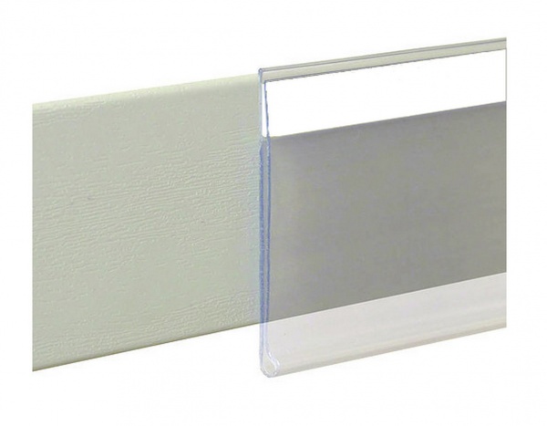 Ценникодержатель профильный POS STORE самоклеющийся DBR 30 1000 мм. прозрачный 10 ед. 