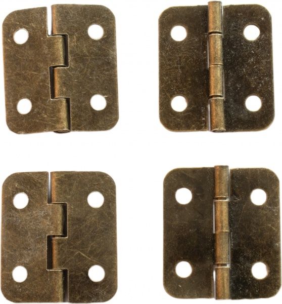 Петля декоративна стара латунь 30х27 мм 4 шт. 