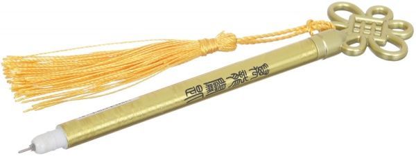 Ручка гелевая Ключик золотой 