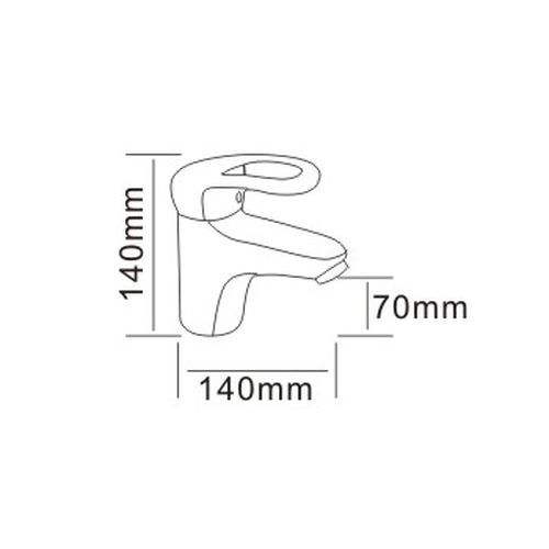 Смеситель для умывальника Rozzy Jenori Atlant RBZ002-1