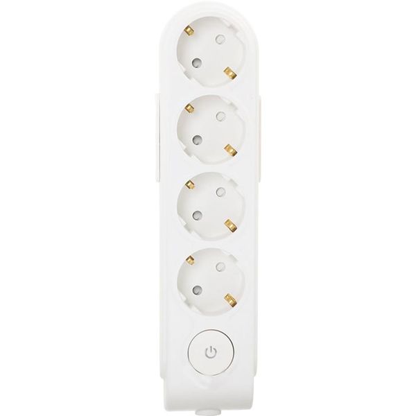 Колодка Makel с защитными шторками с заземлением 4 гн. белый N4310000 