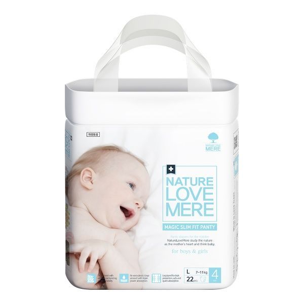 Підгузки-трусики Nature Love Mere Magic Slim Fit Band 7-11 кг L 22 шт.