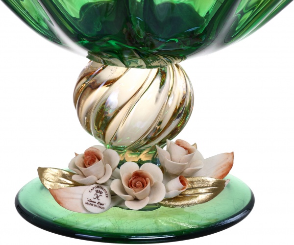 Фруктовница зеленая TOMAS GREEN/HONEY 39X39X22 White cristal