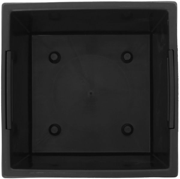 Горщик пластиковий Prosperplast Rato low 2 в 1 квадратний 6,8л коричневий (70892-440) 