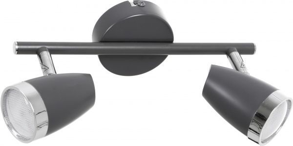 Спот Rabalux Karen 6513 2x4 Вт чорний 