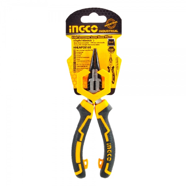 Довгогубці INGCO Profi 160 мм INDUSTRIAL 1 шт. HHLNP28160