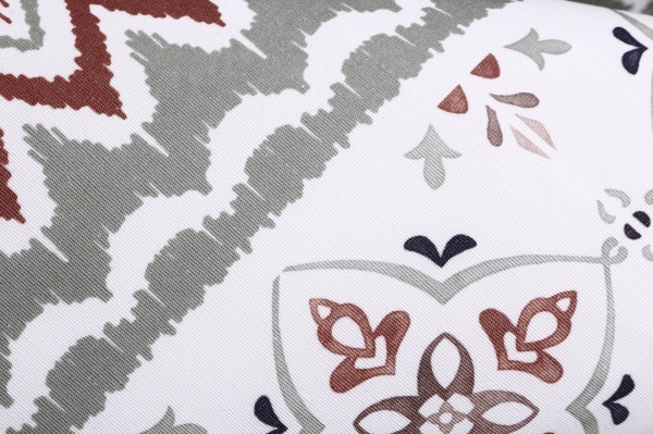 Скатерть Demetra 140x180 см белый с рисунком Luna 