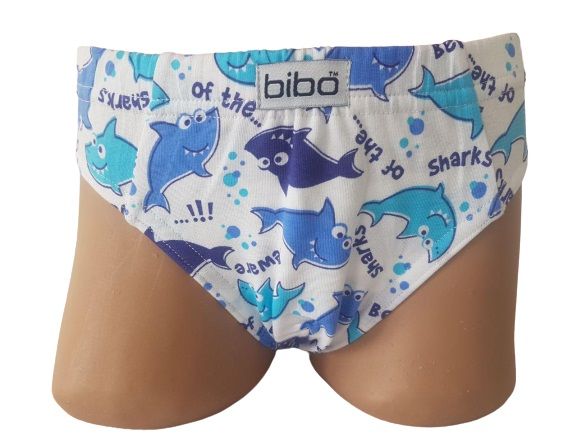 Трусы для мальчиков Bibo р.80 белый с голубым 21036 