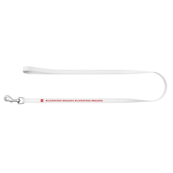 Повідець WAUDOG I Love My Dog 2,5х122 см білий