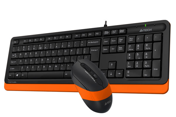 Комплект клавиатура и мышь A4Tech F1010 (Orange) 