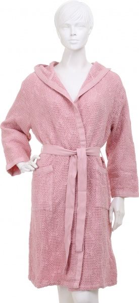 Халат женский La Nuit Moss Stone Wash р. XL розовый 