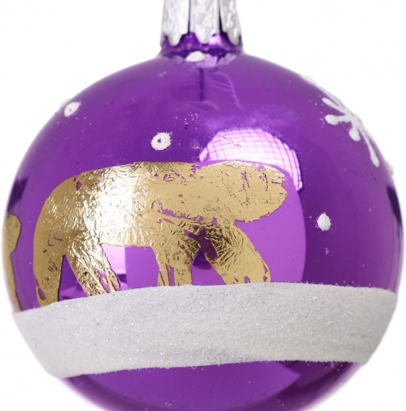 Шар новогодний мульти d 60 мм в ассортименте