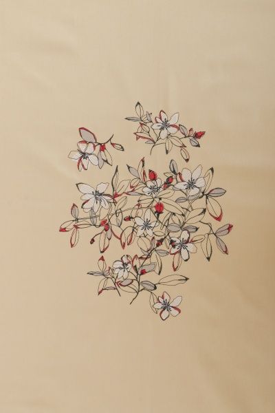 Скатерть «Цветочек» 649-16/00 140x240 см бежевый Эдельвика 