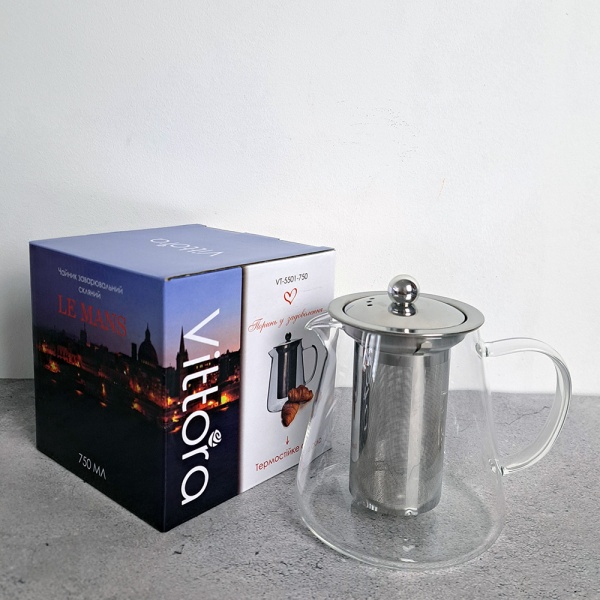 Чайник заварочный Le Mans 750 мл VT-5501-750 Vittora