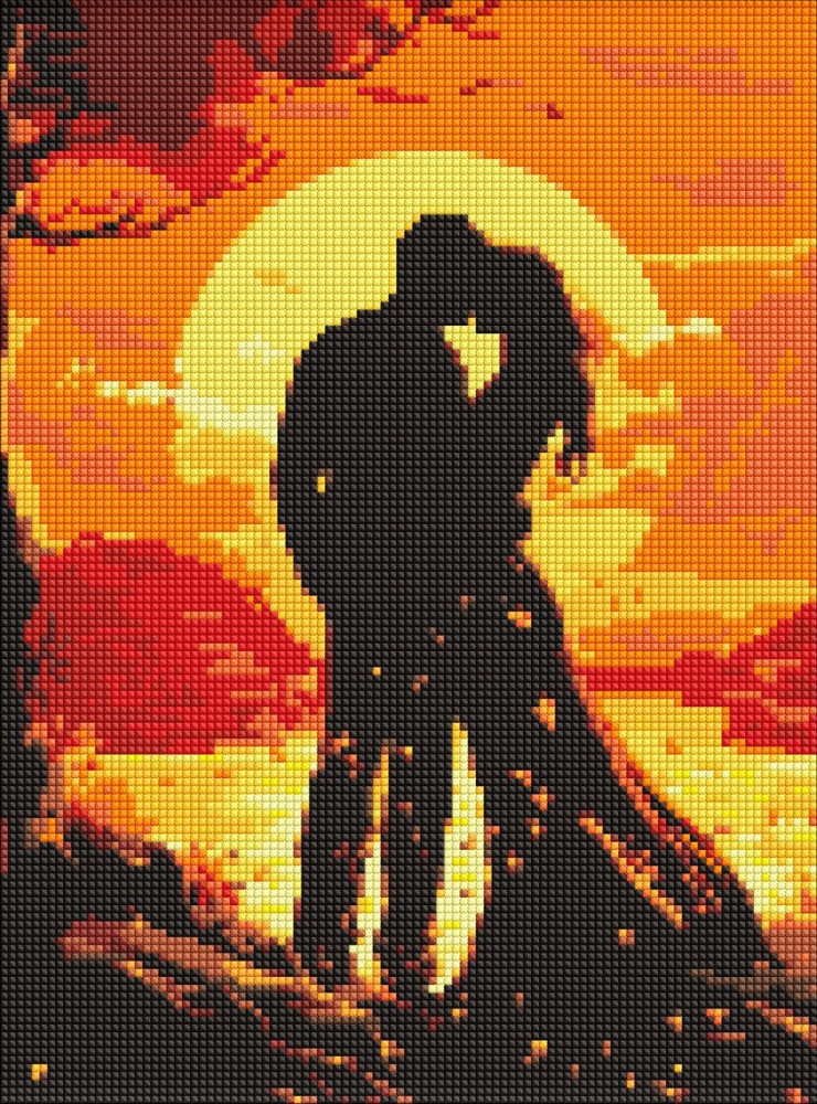 Алмазна мозаїка Романтика почуттів з голограмними стразами (AB) ©art_selena_ua Ideyka