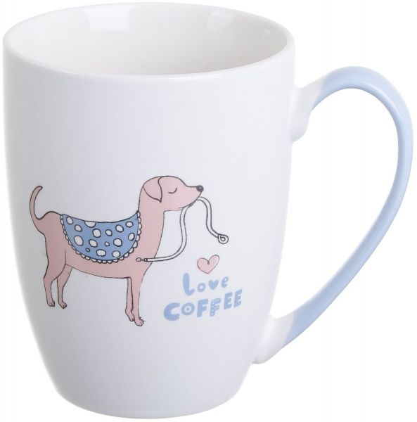 Чашка Pets Dog Pink 350 мл фарфор Fiora