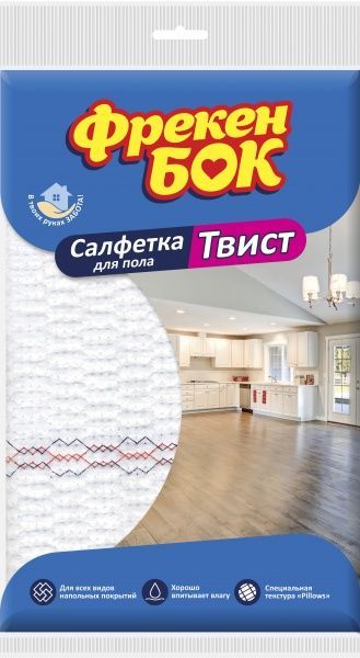 Ганчірка для підлоги Фрекен Бок Твіст 50х70 см білий