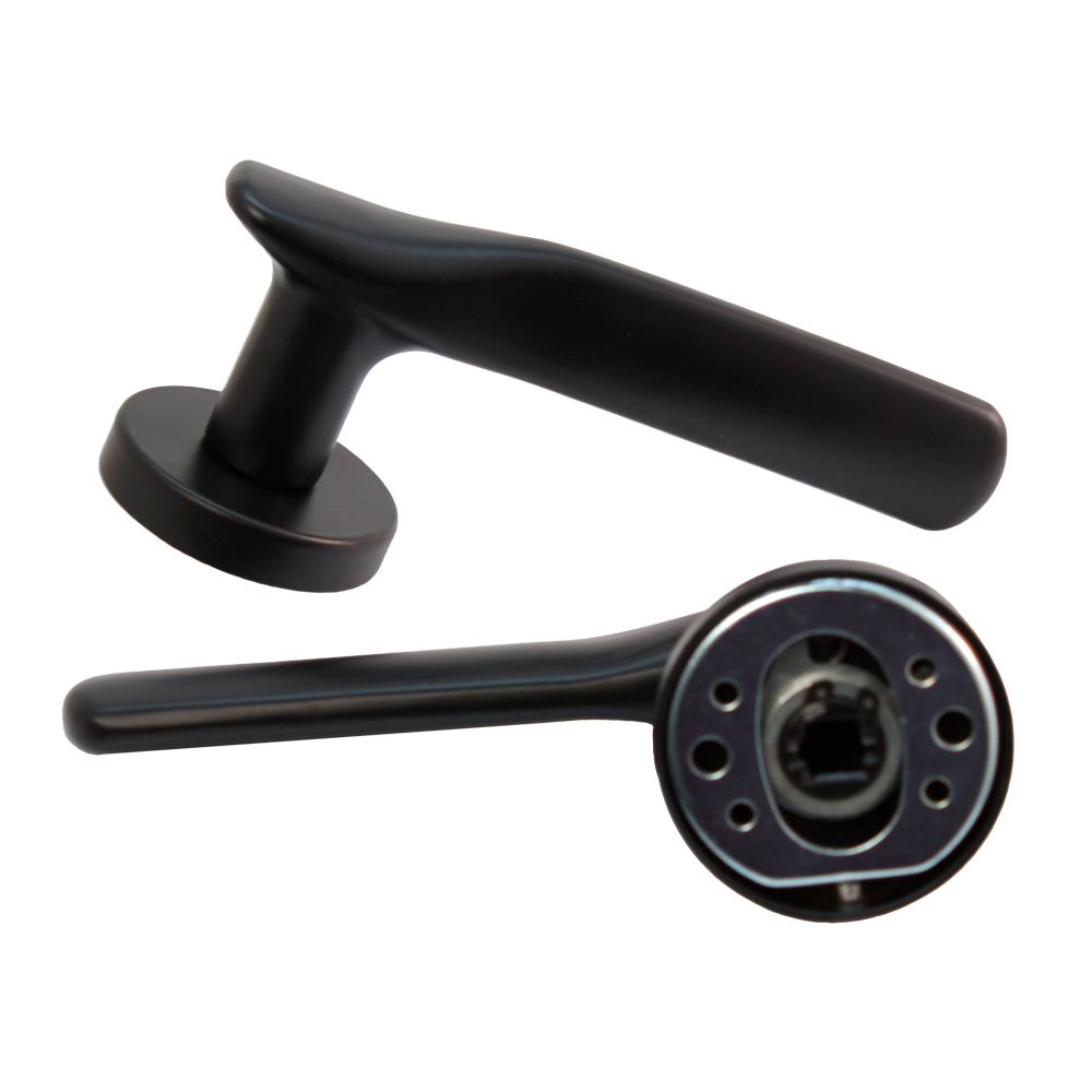 Ручка на розетке PROTECT Time матовый черный