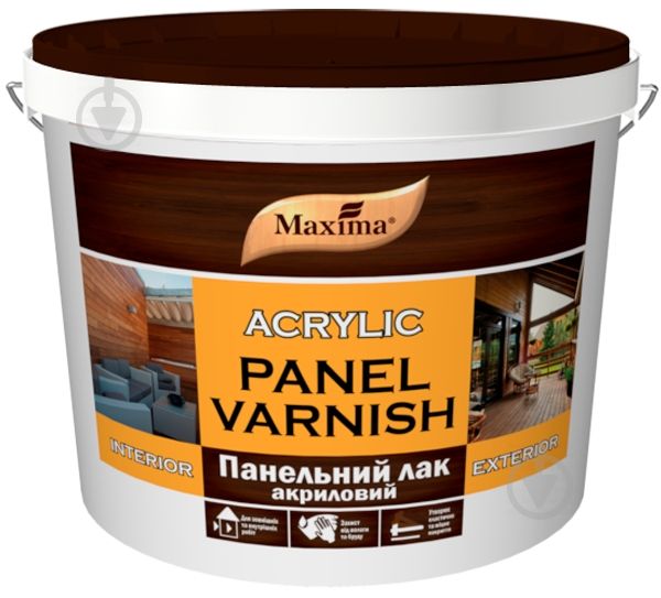 Лак панельний Maxima шовковистий мат прозорий 0,9кг