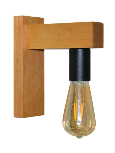 Бра Геотон Крона А084-Б1 1x60 Вт E27 дерево світле 48738 